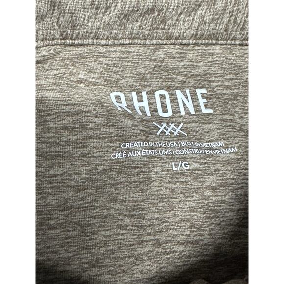 Rhone Men's Large Savannah Tan WFH Button Up Long Sleeve Shirt Moisture Wicking - Picture 6 of 15